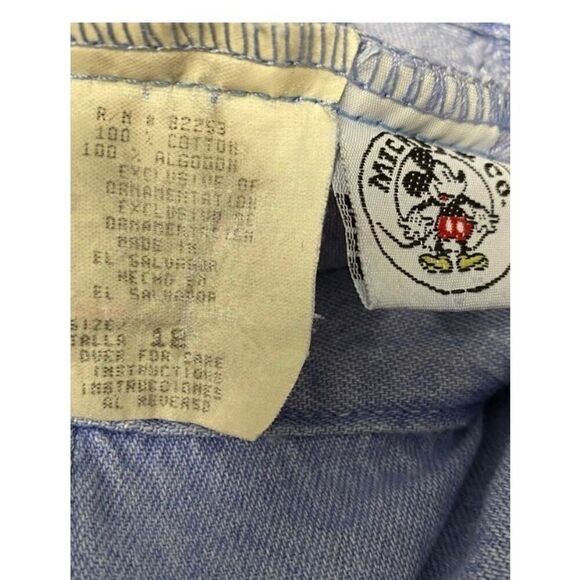 Mickey & co vintage girls denim embroidered skort size 12 - Picture 7 of 8